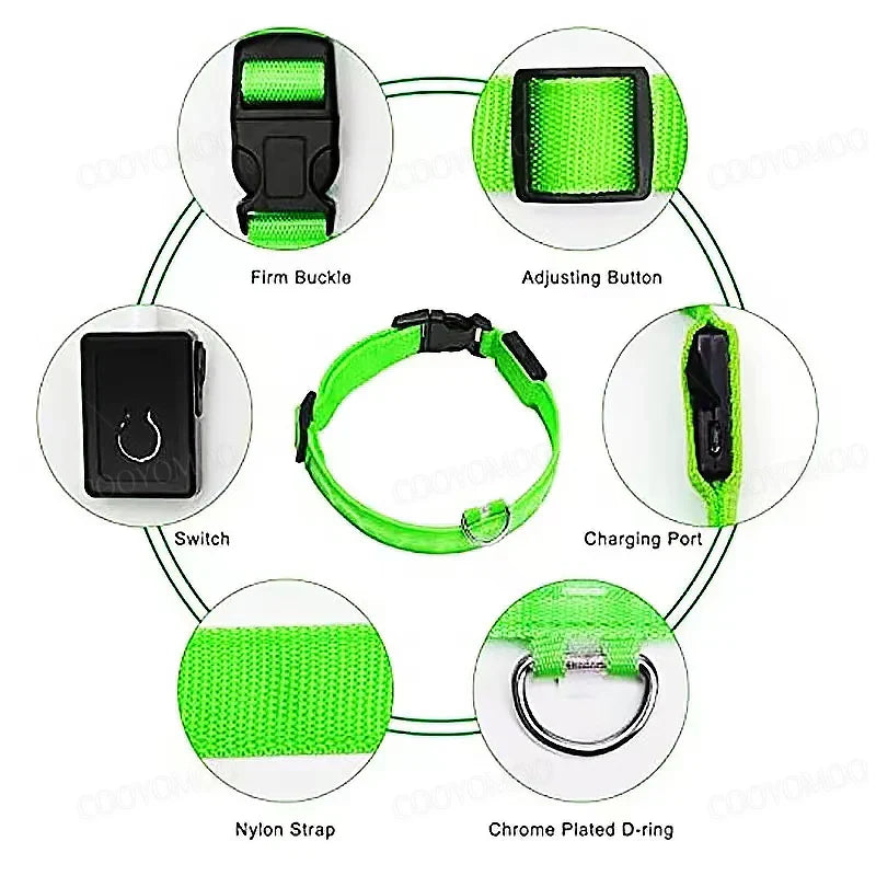 LED PET Safety Halo Style Collar
