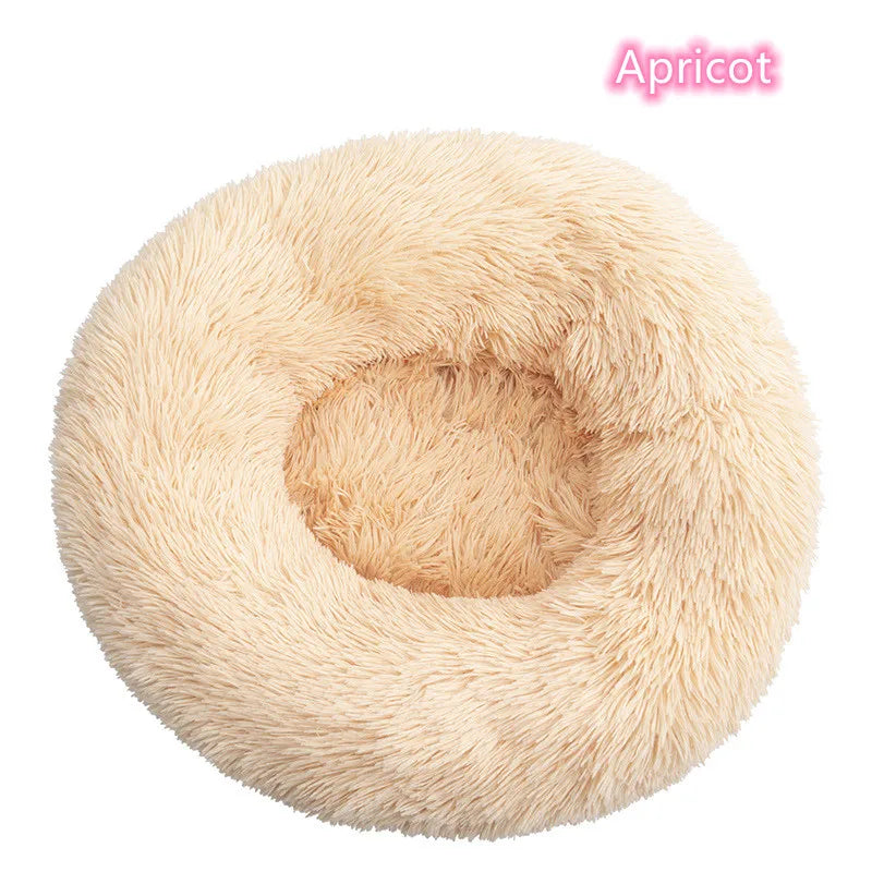 Plush Donut Cat Dog Bed