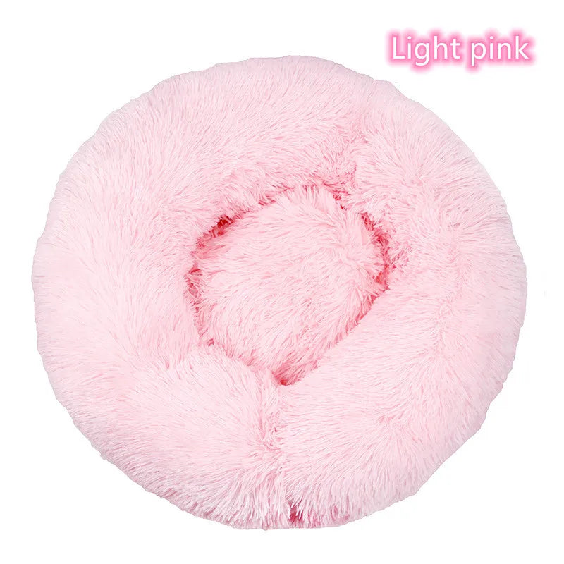 Plush Donut Cat Dog Bed