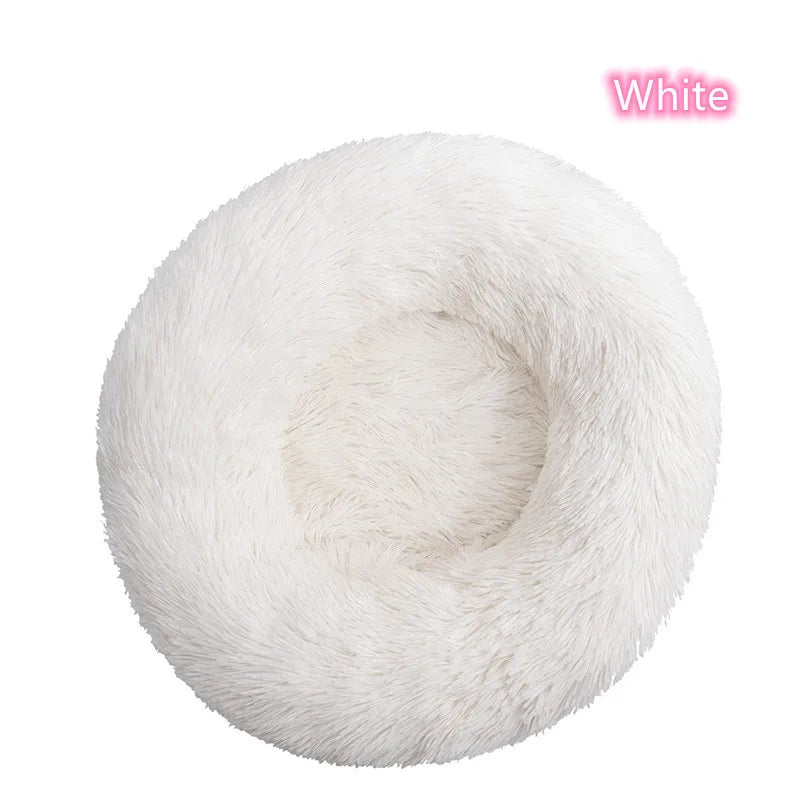 Plush Donut Cat Dog Bed