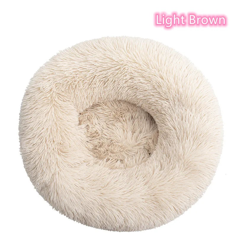 Plush Donut Cat Dog Bed