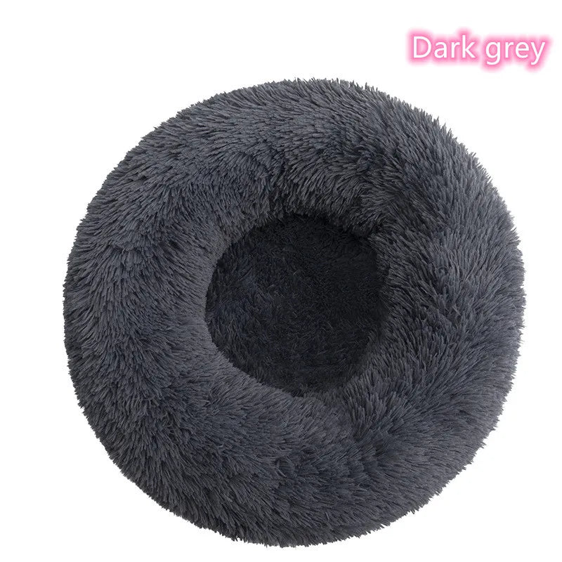 Plush Donut Cat Dog Bed