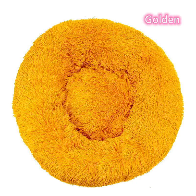 Plush Donut Cat Dog Bed
