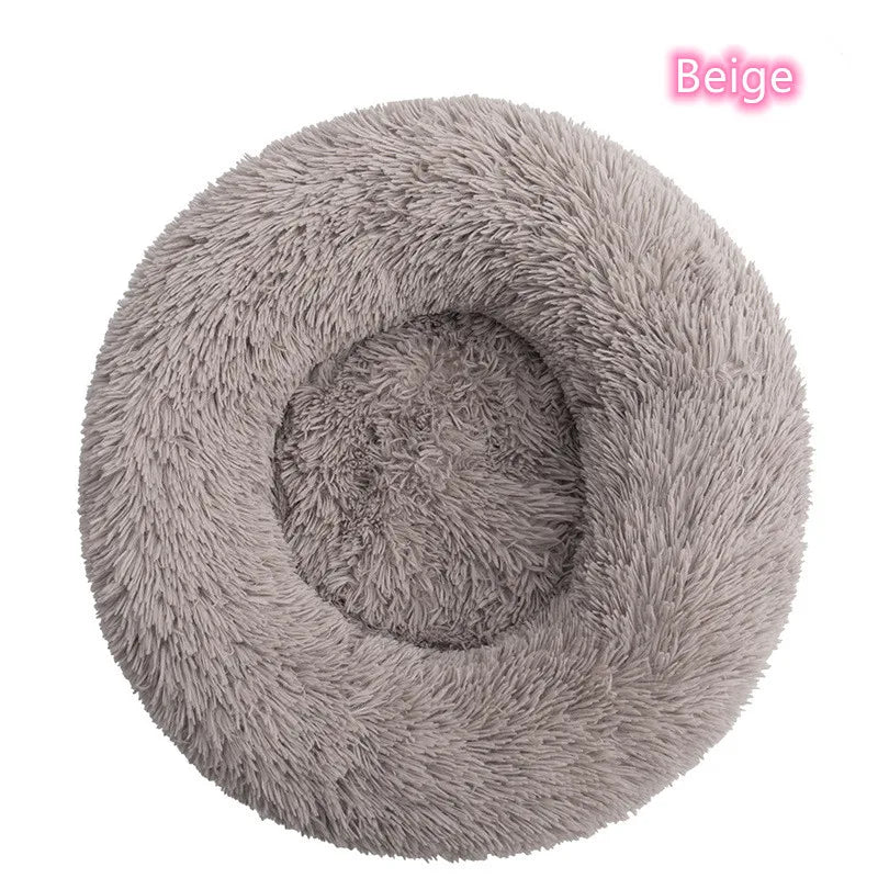 Plush Donut Cat Dog Bed