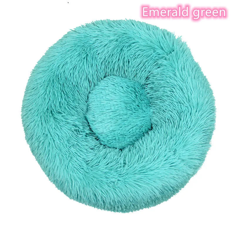 Plush Donut Cat Dog Bed