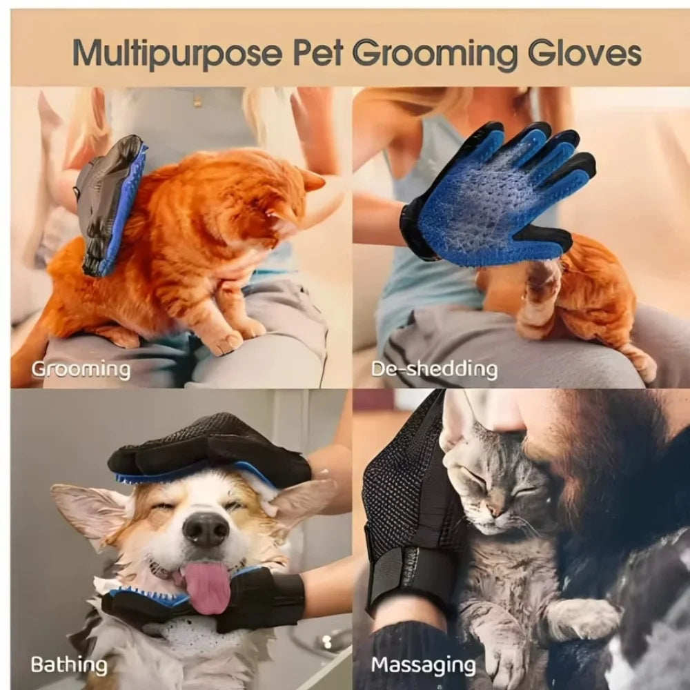Pet Grooming Bath Gloves