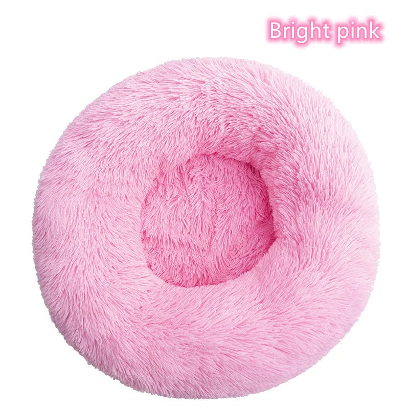 Plush Donut Cat Dog Bed