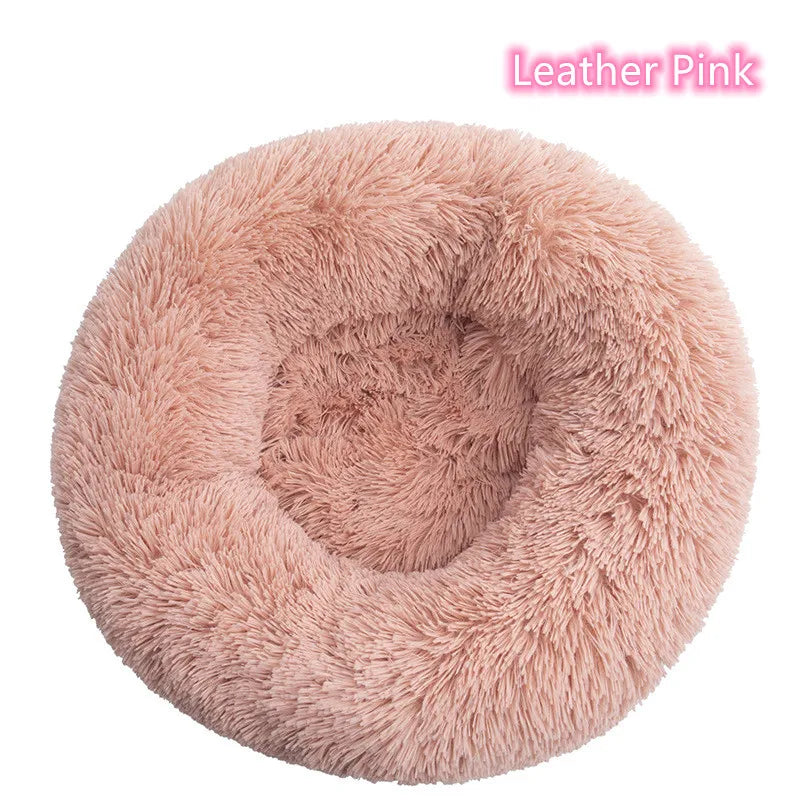 Plush Donut Cat Dog Bed