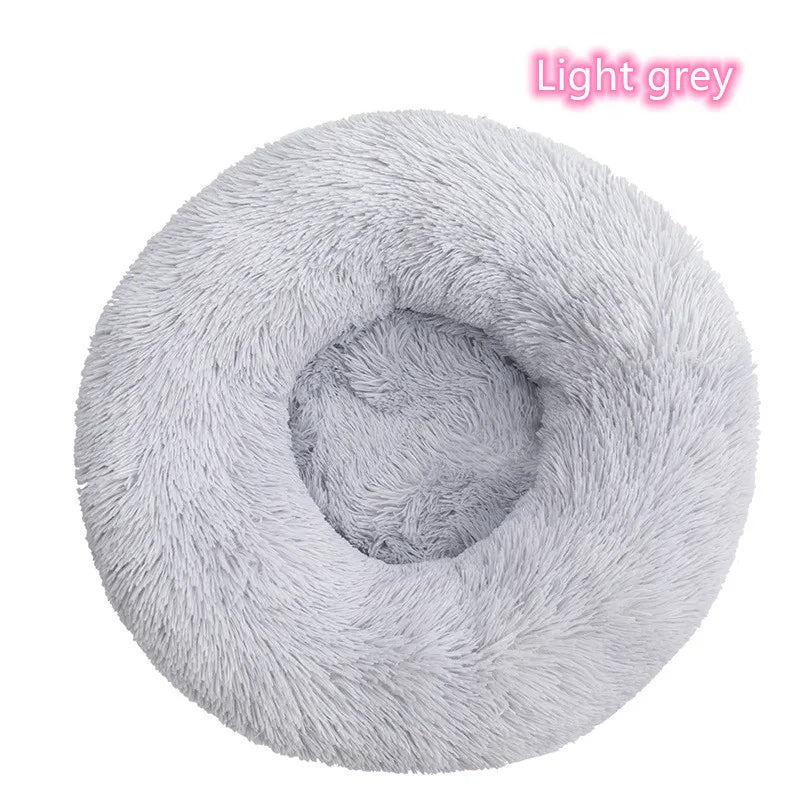 Plush Donut Cat Dog Bed