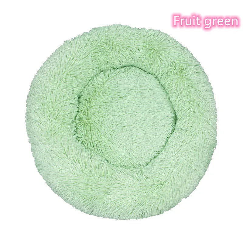 Plush Donut Cat Dog Bed