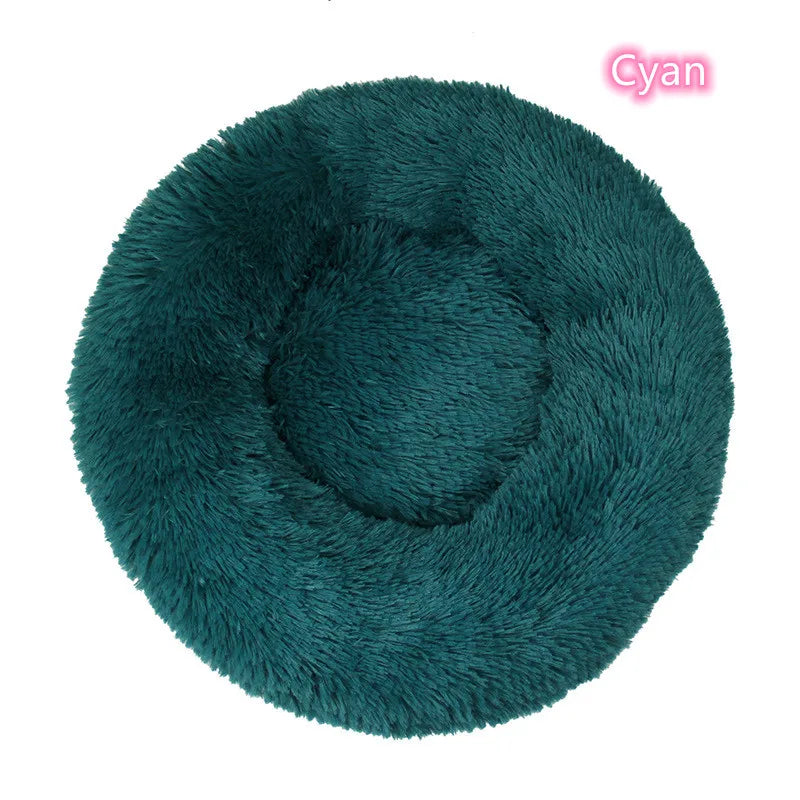 Plush Donut Cat Dog Bed