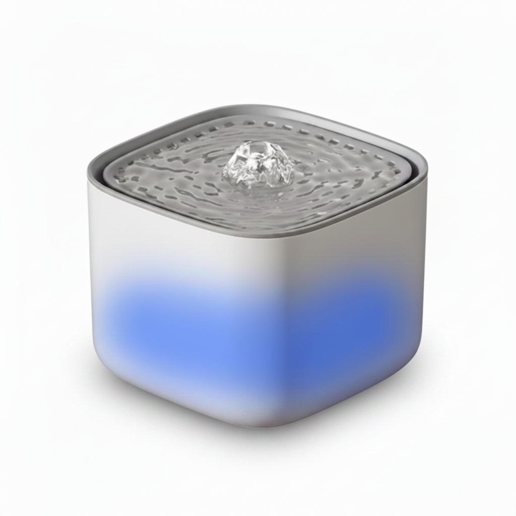Silver Pet Water Fountain